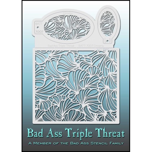 Bad Ass Triple Threat Stencil 7007 (BATT Stencil 7007 Dreamy)